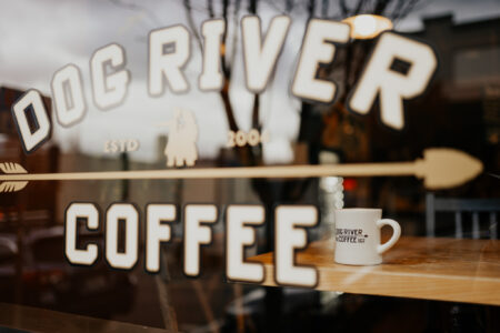 Dog River Coffee storefront window