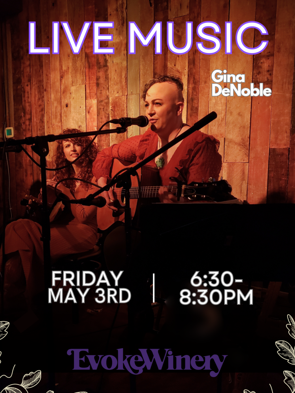 Live Music at Evoke Winery with Gina DeNoble - Visit Hood River