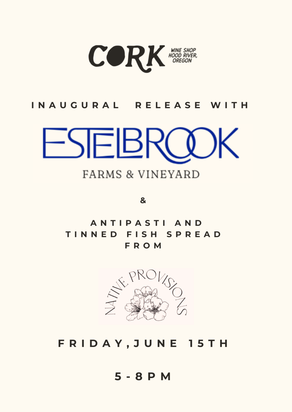 Estelbrook Farms & Vineyard at Cork Wine Shop Visit Hood River