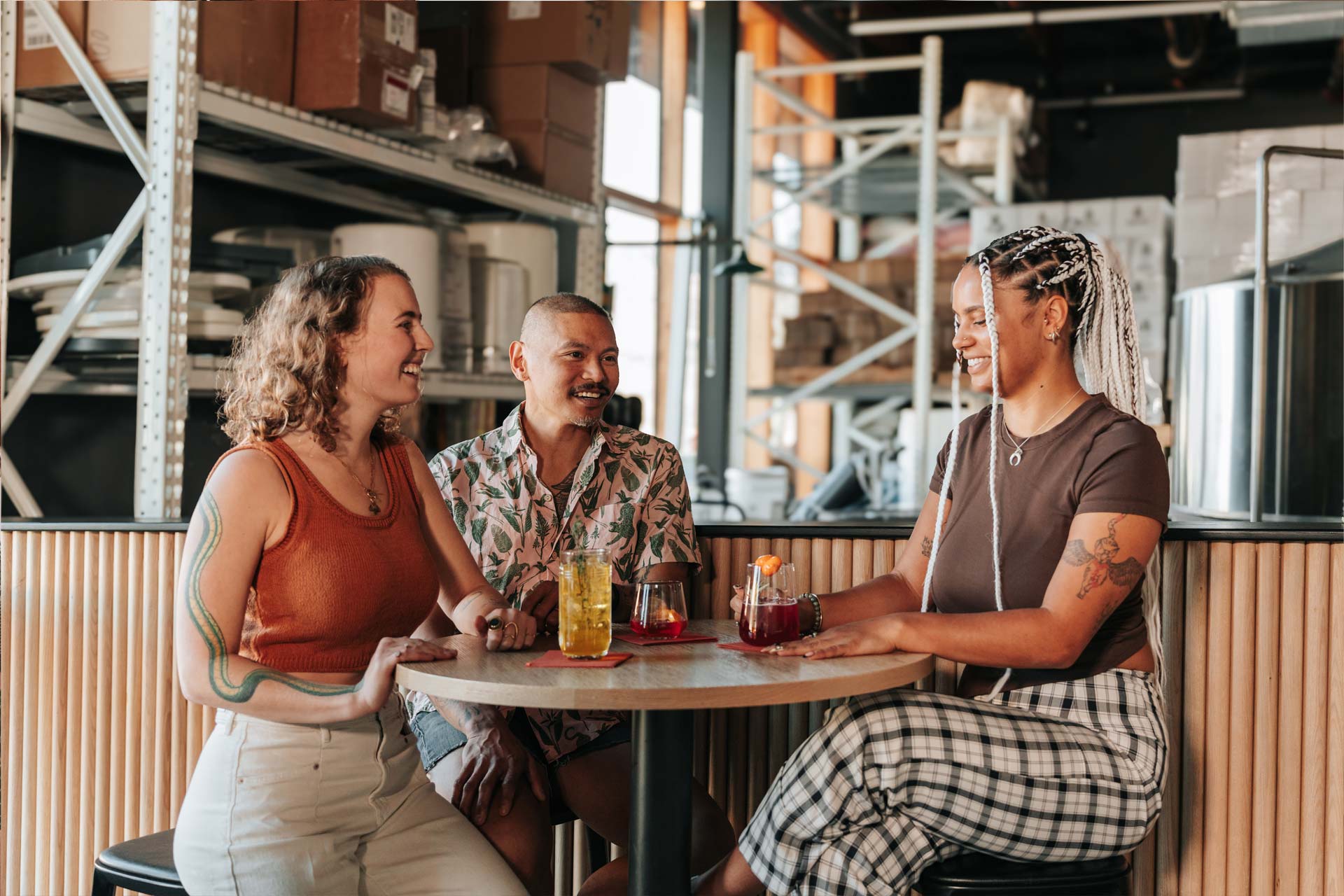 Enjoying Non-Alcoholic Cocktails at the Wilderton Distillery.