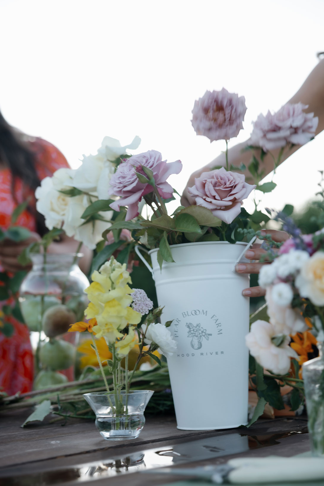 Pear Bloom Farm fresh cut bouquet. Hood River, Oregon