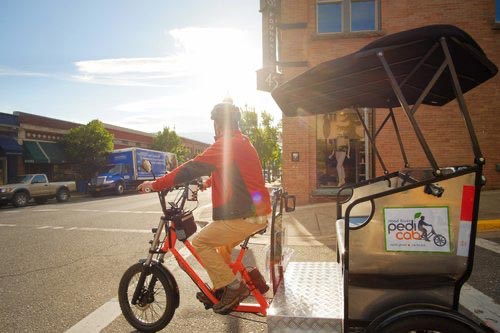 The Gorge Pedicab is a fun way to experience Hood River.